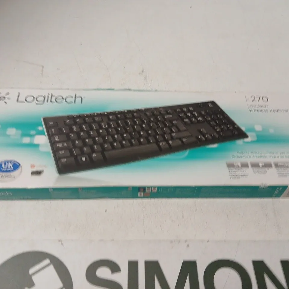 LOGITECH WIRELESS KEYBOARD K270 – BOXED