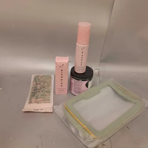 HAIR GAIN HAIR CARE 4 PIECE COLLECTION & BAG