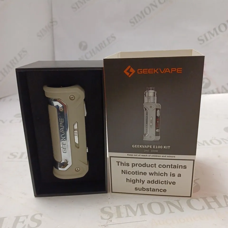 BOXED GEEK VAPE GEEKVAPE E100 KIT - VOLCANIC GREY. 
