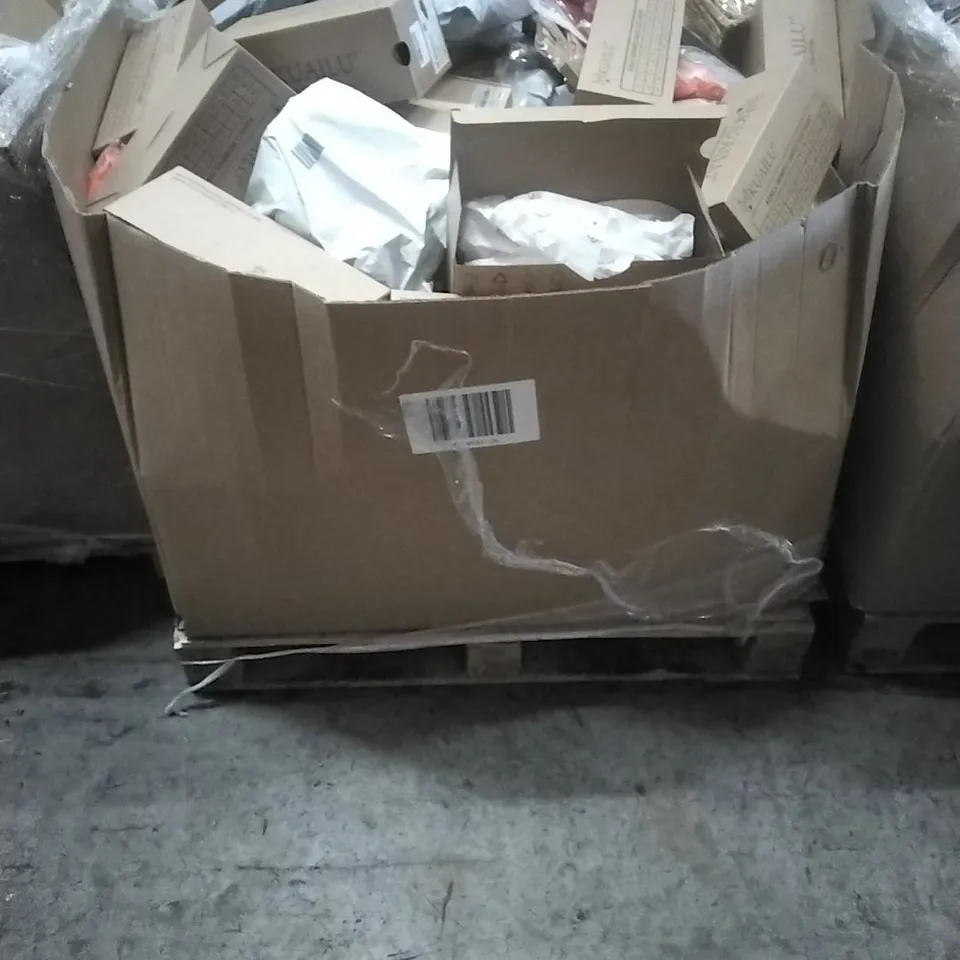 PALLET TO CONTAIN A LARGE QUANTITY OF; WOMEN'S AND MEN'S FASHION, FOOTWEAR ETC
