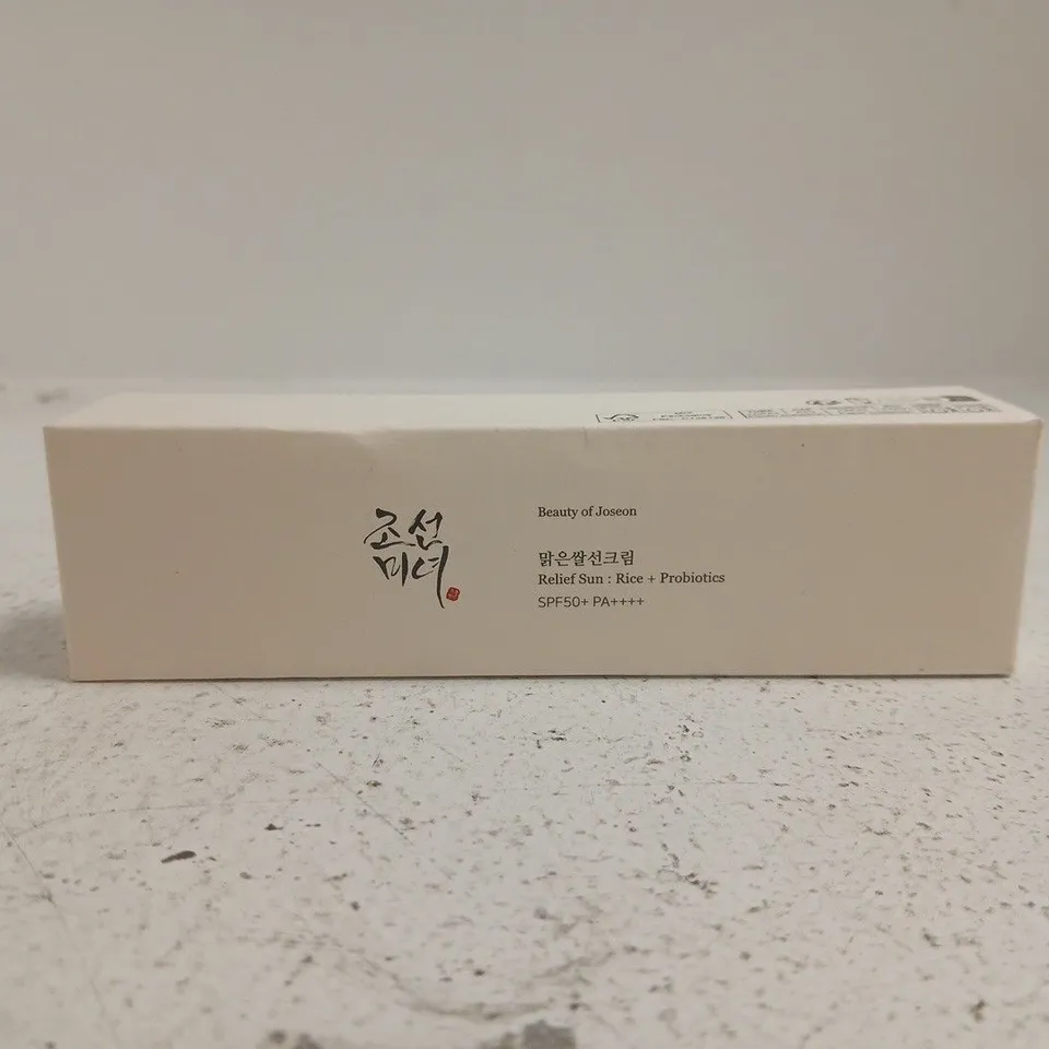 BEAUTY OF JOSEON RELIEF SUN: RICE + PROBIOTICS SPF50+ PA++++ BOXED (50ML)