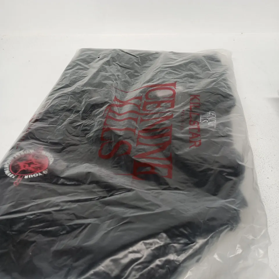 BOX OF APPROXIMATELY 12 BRAND NEW ASSORTED KILLSTAR CLOTHING ITEMS INCLUDING HEADSTONE KNIT CARDIGAN AND YOUR WORST NIGHTMARE COAT