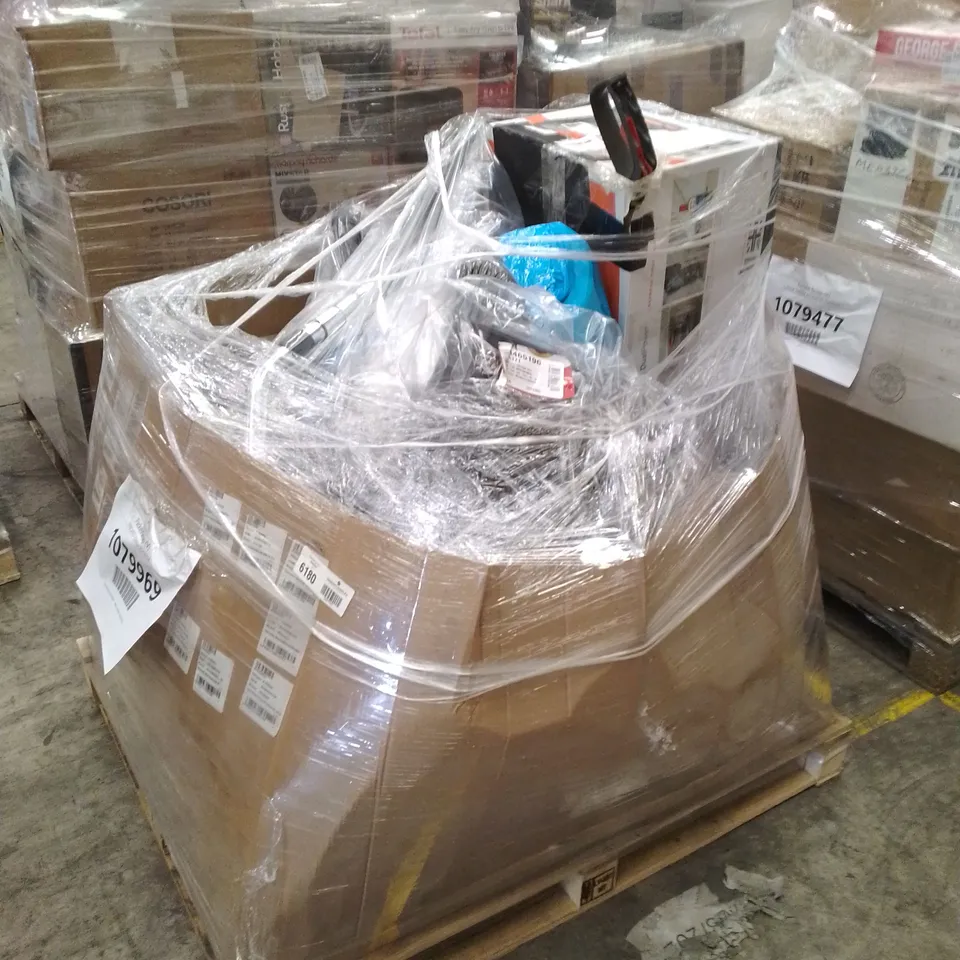 PALLET OF APPROXIMATELY 22 UNPROCESSED RAW RETURN HOUSEHOLD AND ELECTRICAL GOODS TO INCLUDE;