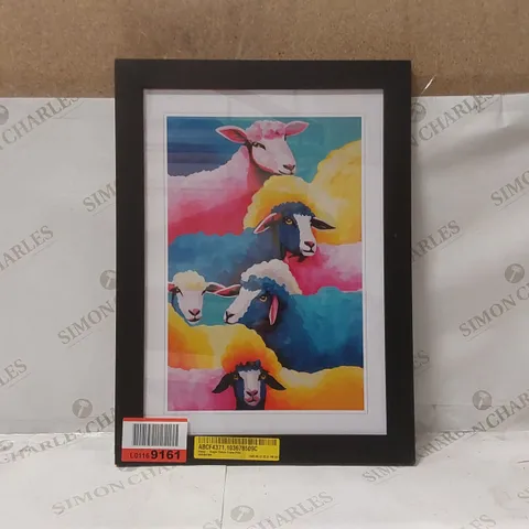 SHEEP SINGLE PICTURE FRAME PRINT
