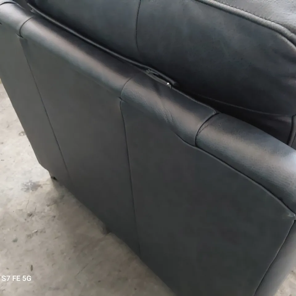 QUALITY BRITISH DESIGNER LOUNGE Co. ROMILEY CHAIR VINTAGE SHADOW LEATHER 