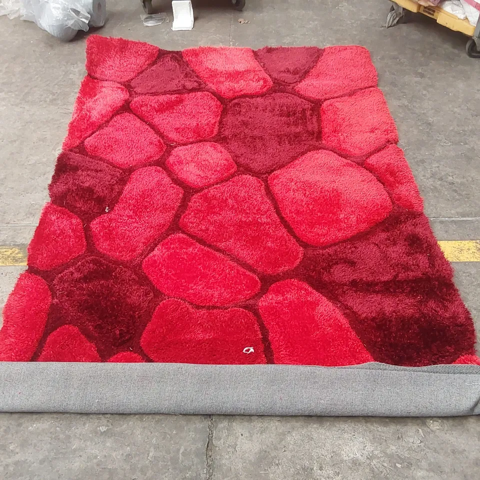 THINK RUGS NOBLE HOUSE HAND TUFTED SHAGGY RUG - 150 x 230cm
