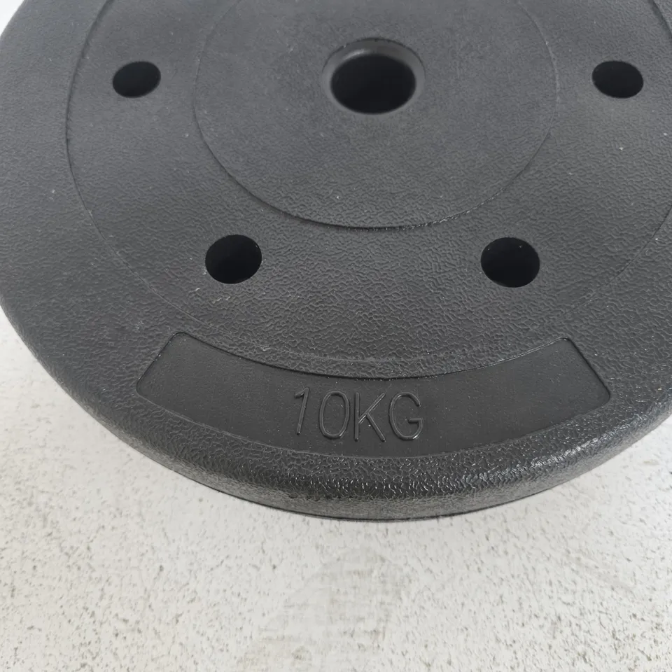10 KG WEIGHT PLATE – BLACK GYM PLATE
