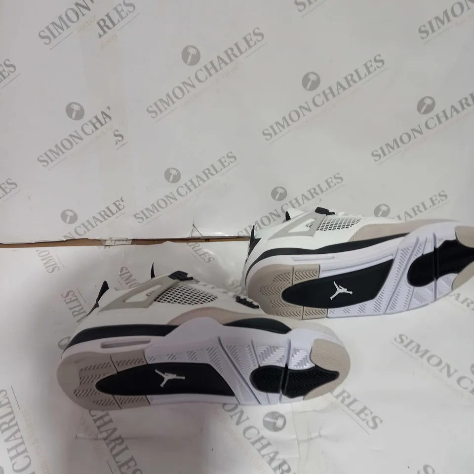 UNBOXED PAIR OF AIR JORDANS RETRO MILITARY BLACK SIZE 10.5