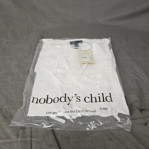 NOBODY'S CHILD LUAM BLOUSE IN WHITE SIZE 12