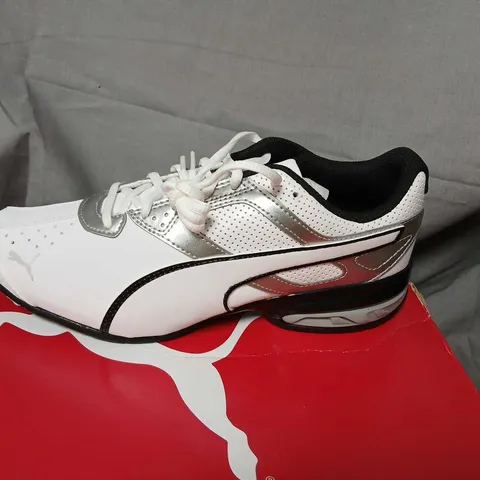 PUMA TAZON 6 FM MEN'S TRAINERS β WHITE/SILVER/BLACK, UK 6.5 (US 7.5, EU 40)
