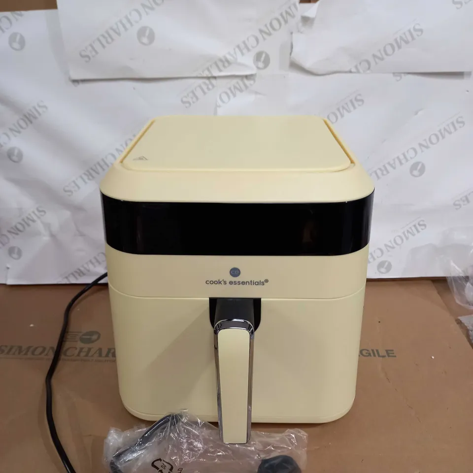 COOKS ESSENTIALS AIR FRYER WITH COOKING TRAY AND GRILL RACK COLOUR: YELLOW