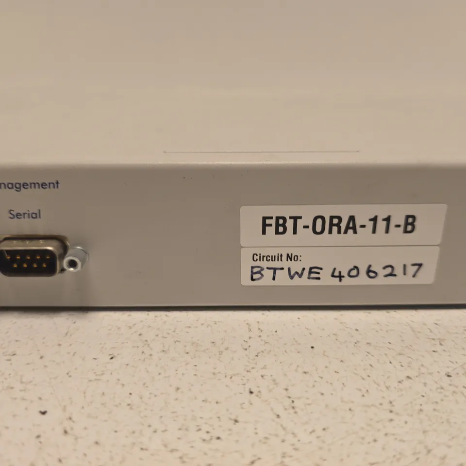 AVAYA FBT-ORA-11-B 1U RACKMOUNT NETWORK/TELECOM APPLIANCE – CIRCUIT BTWE406217