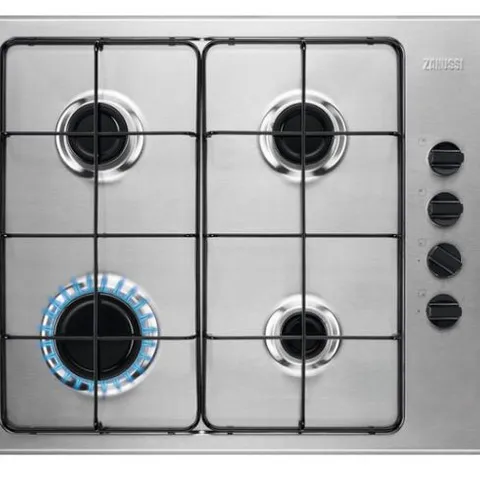 ZANUSSI INTEGRATED 59CM GAS HOB - STAINLESS STEEL Model ZGNN640X