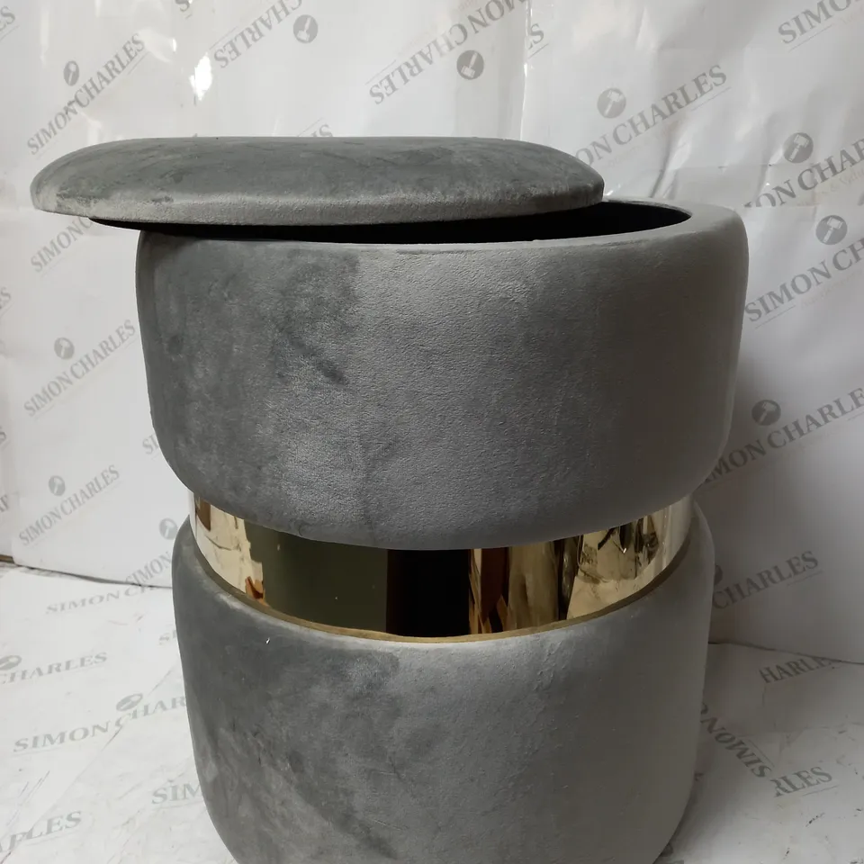 ALSION CORK STORAGE STOOL DOVE GREY