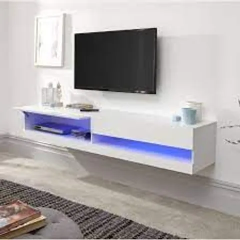 BOXED BENEDETTI TV STAND FOR TVS UP TO 55" - WHITE