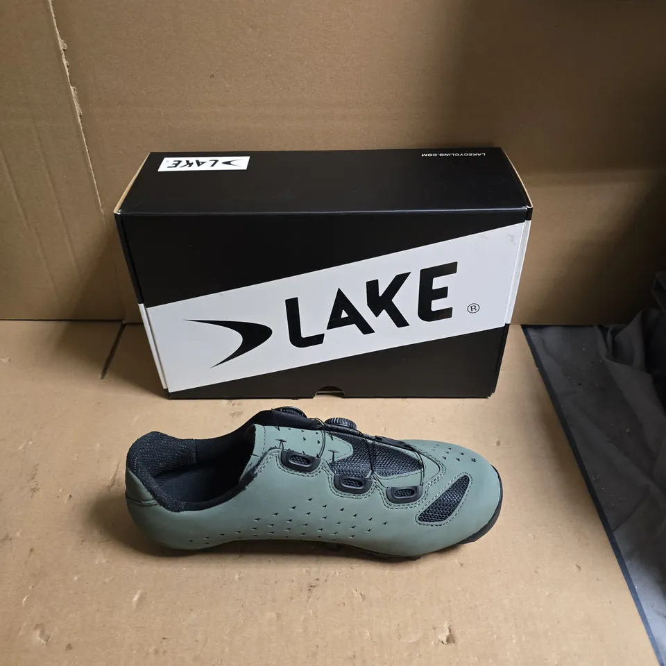 LAKE CYCLING SHOES – TEAL/BLACK , BOA DIAL CLOSURES - EUR SIZE 43.5 