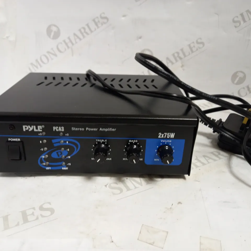 PYLE USA PCA3 2 X 75W STEREO POWER AMPLIFIER RRP £77.99