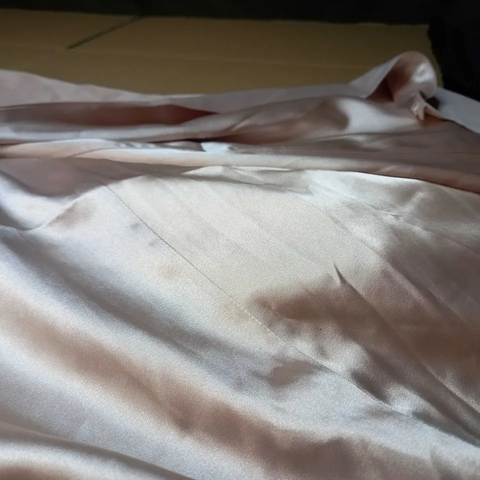 CHI CHI CHAMPAGNE SWEETHEART PLEATED BODICE MAXI DRESS - SIZE 8