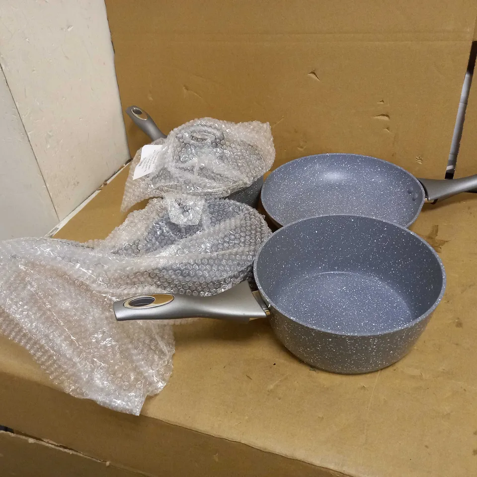 SALTER MARBLESTONE 4-PIECE NON-STICK PANS 