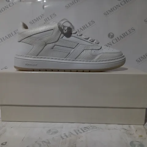 BOXED PAIR OF REPRESENT SHOES IN WHITE SIZE 7