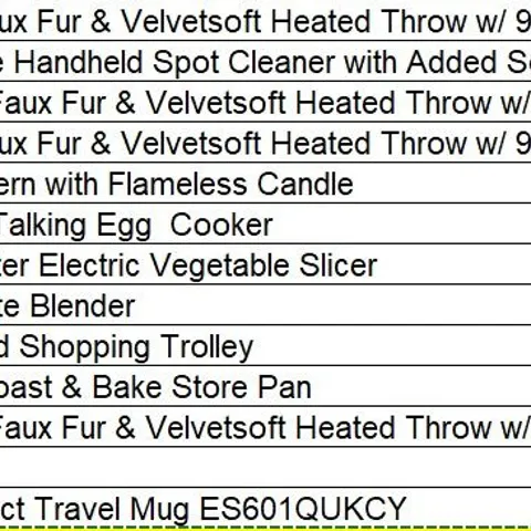 PALLET OF APPROXIMATELY 20 ASSORTED PRODUCTS TO INCUDE; 