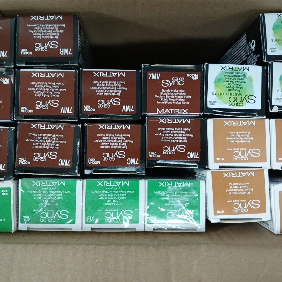 BOX OF APPROXIMATELY 20 ASSORTED MATRIX SO COLOUR SYNC PRODUCTS