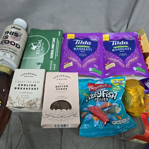 APPROXIMATELY 5 ASSORTED FOOD ITEMS TO INCLUDE - BASMATI RICE, HONEY AND ASSORTED CHOCOLATES