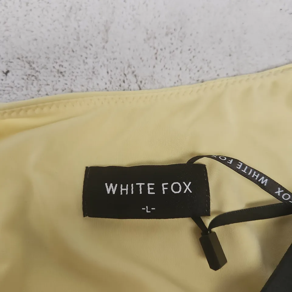 WHITE FOX CELESTIA HALTER TOP LEMON – UK L