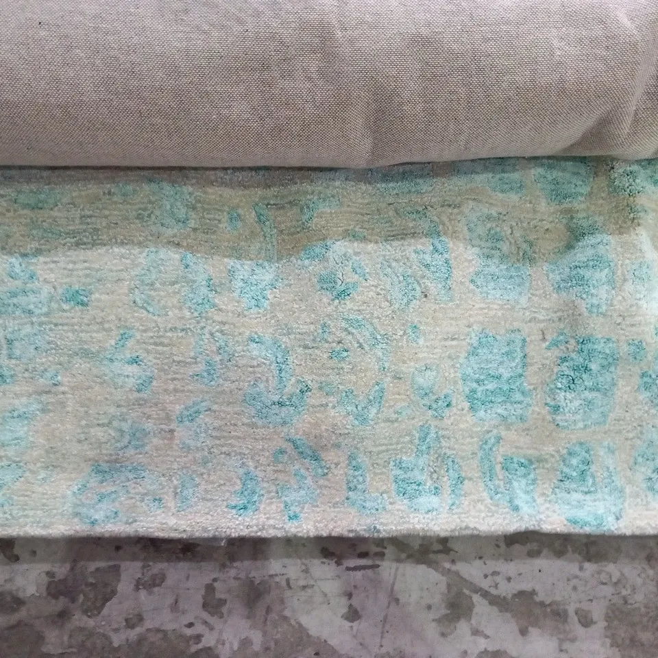 NOURISON GEMSTONE HAND TURTED JADE AREA RUG 236 X 297CM