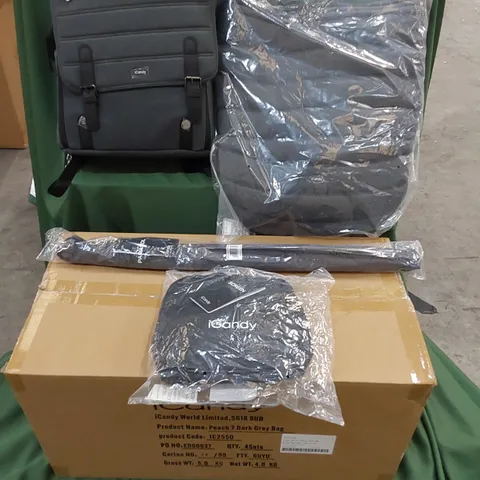 BOXED ICANDY PEACH 7 DARK GREY ACCESSORY PACK TO INCLUDE;