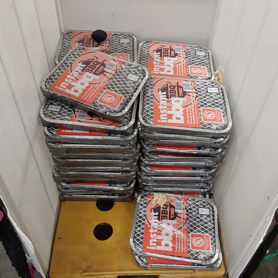 CAGE OF APPROXIMATELY 40X INSTANT BBQs (CAGE NOT INCLUDED)