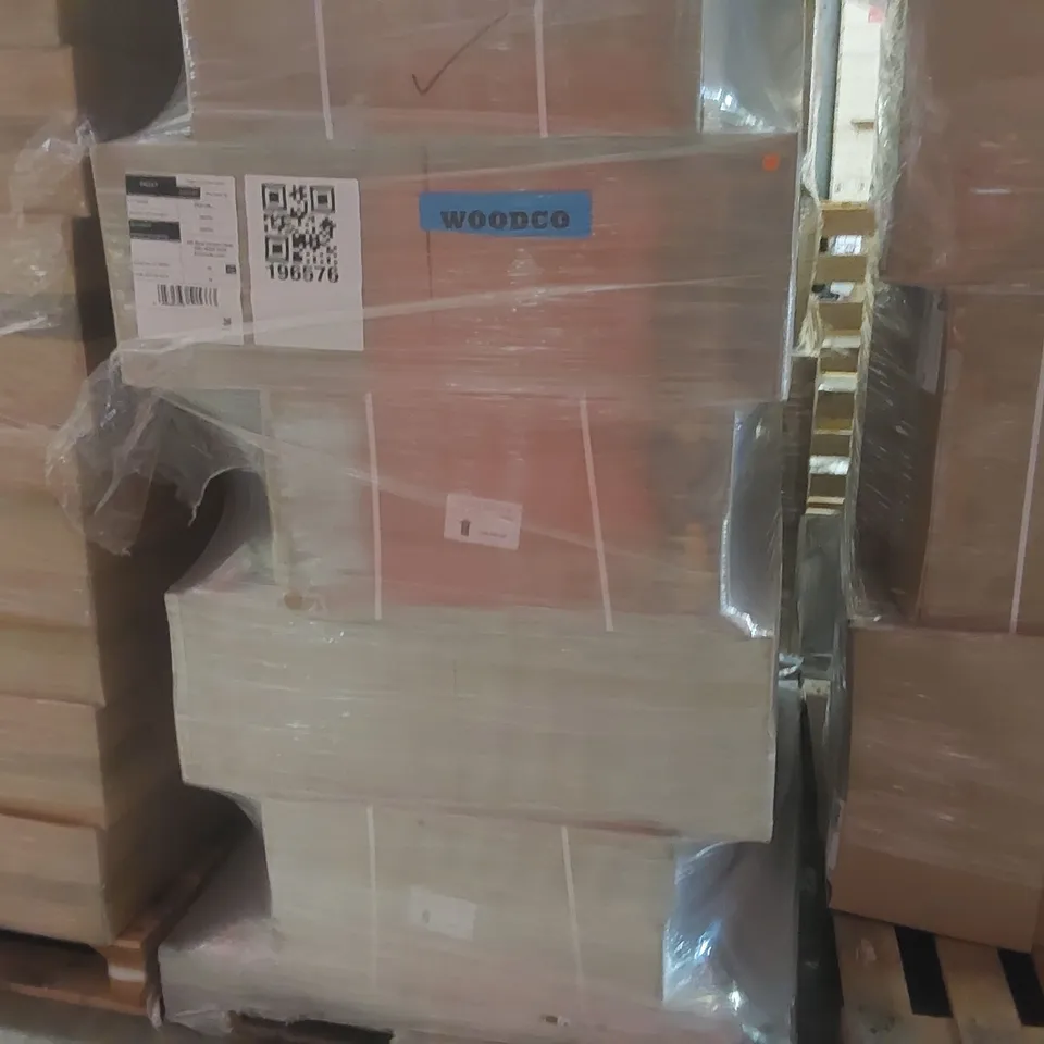 PALLET CONTAINING A LARGE QUANTITY OF BRAND NEW CALYPSO 300 BASE CARCASS DEEP H561 W300 D425 ANTHRACITE LINEN