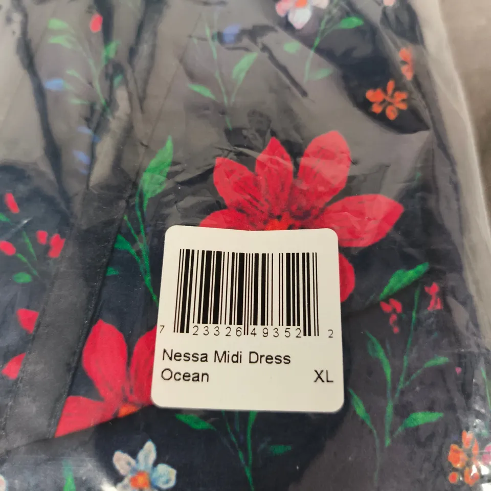 WHISPER NESSA MIDI DRESS OCEAN XL