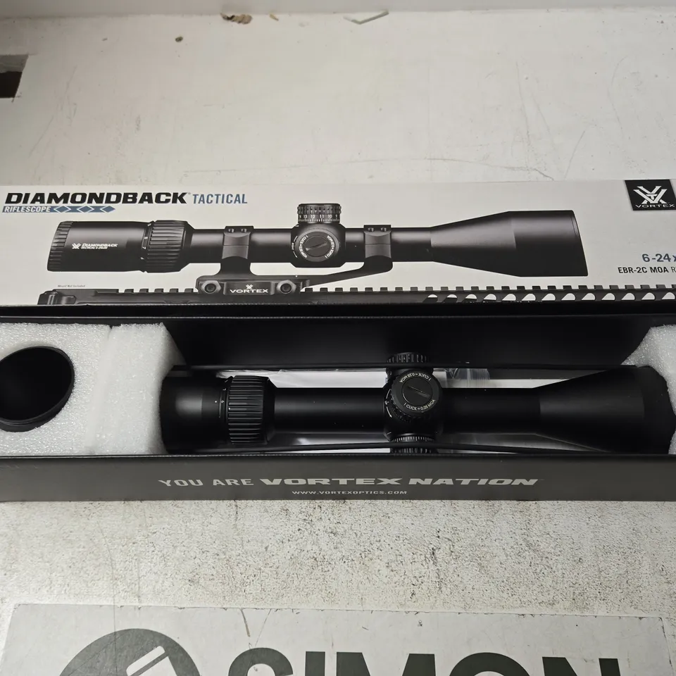 BOXED VORTEX DIAMONDBACK TACTICAL RIFLESCOPE 6-24X50 