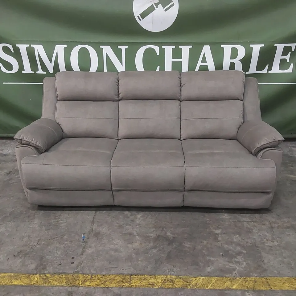 QUALITY DESIGNER VELVET UPHOLSTERED 3-SEATER SOFA