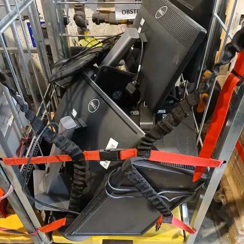 CAGE OF ASSORTED MONITORS TO INCLUDE; DELL AND IIYAMA