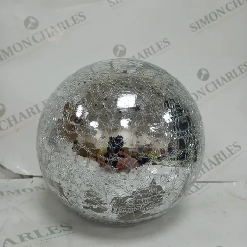 20CM BATTERY OPERATED LIT CRACKLE EFFECT BALL 