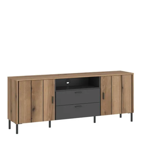 BOXED ARUNDEL TV CABINET 2 DOOR 2 DRAWER (2 BOXES)