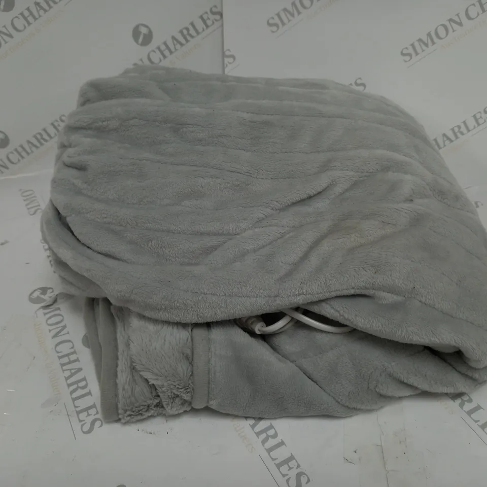 COZEE HOME VELVETSOFT HEATED THROW IN STONE 