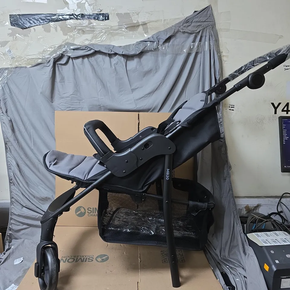 MY BABIIE MB30 LIGHTWEIGHT STROLLER - BLACK - COLLECTION ONLY