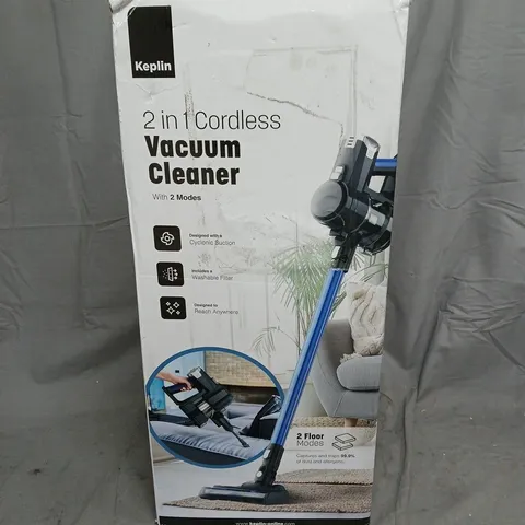 KEPLIN 2-IN-1 CORDLESS VACUUM CLEANER – BOXED
