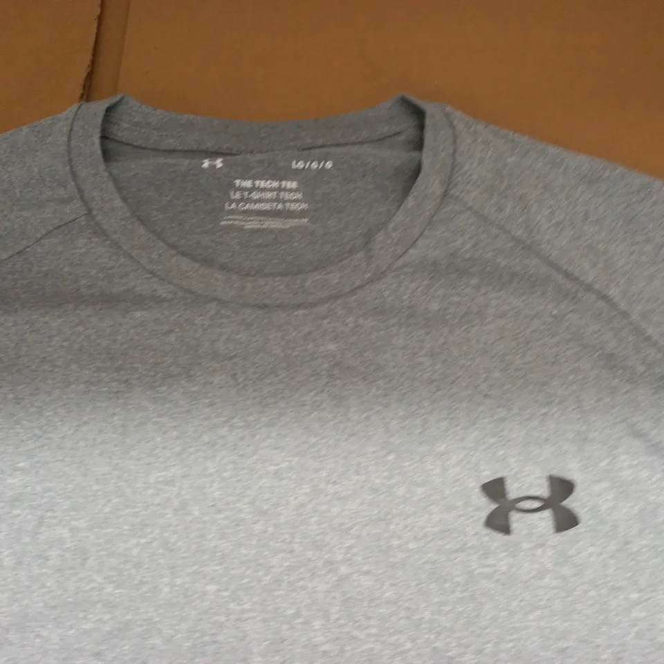 UNDER ARMOUR GREY TECH TEE - LG