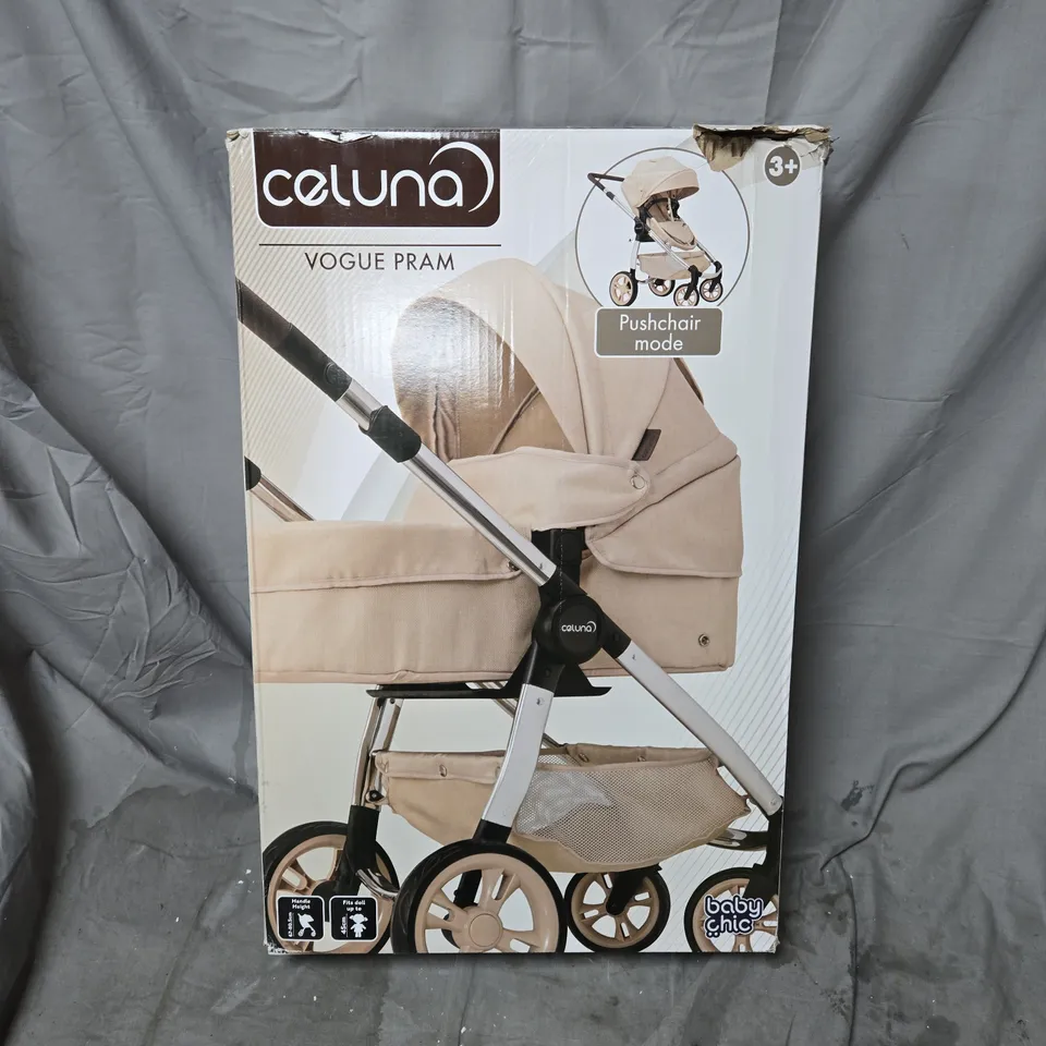 BOXED BABY CHIC CELUNA VOGUE DOLLS PRAM AGES 3+