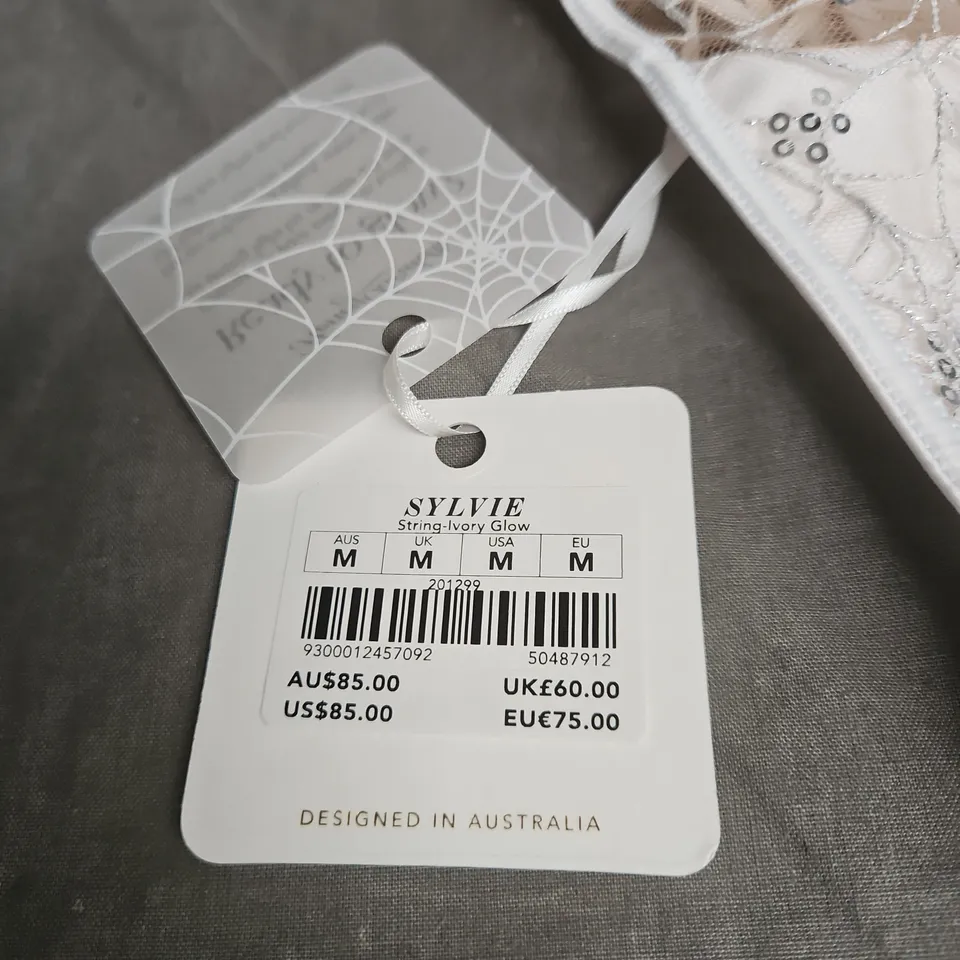 HONEY BIRDETTE SYLVIE STRING IVORY GLOW MEDIUM WITH TAGS