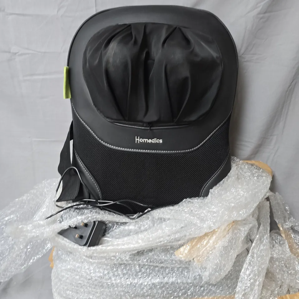 HOMEDICS MASSAGER UNIT – BLACK WITH MAINS ADAPTOR - COLLECTION ONLY 