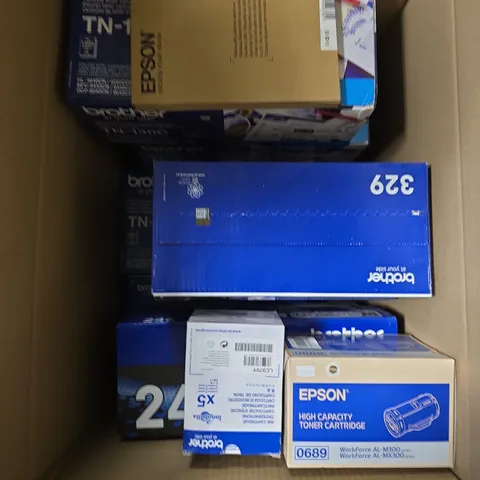 APPROXIMATELY 10 ASSORTED PRINTER TONER CARTRIDGES 