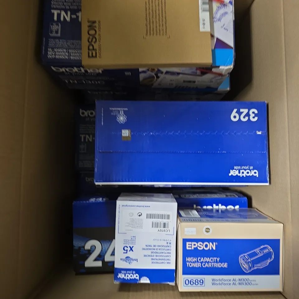 APPROXIMATELY 10 ASSORTED PRINTER TONER CARTRIDGES 