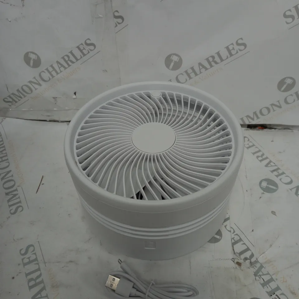 BELL & HOWELL OSCILLATING ADJUSTABLE FOLDING RECHARGEABLE STAND FAN