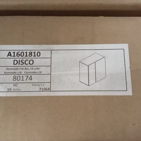 BRAND NEW BOXED FLORUS SIDEBOARD IN WHITE WITH GLOSS FRONTS AND LED (1 BOX)