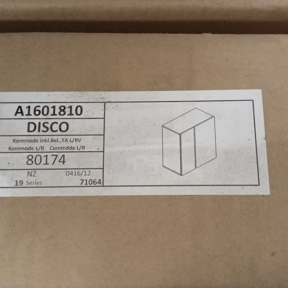 BRAND NEW BOXED FLORUS SIDEBOARD IN WHITE WITH GLOSS FRONTS AND LED (1 BOX)